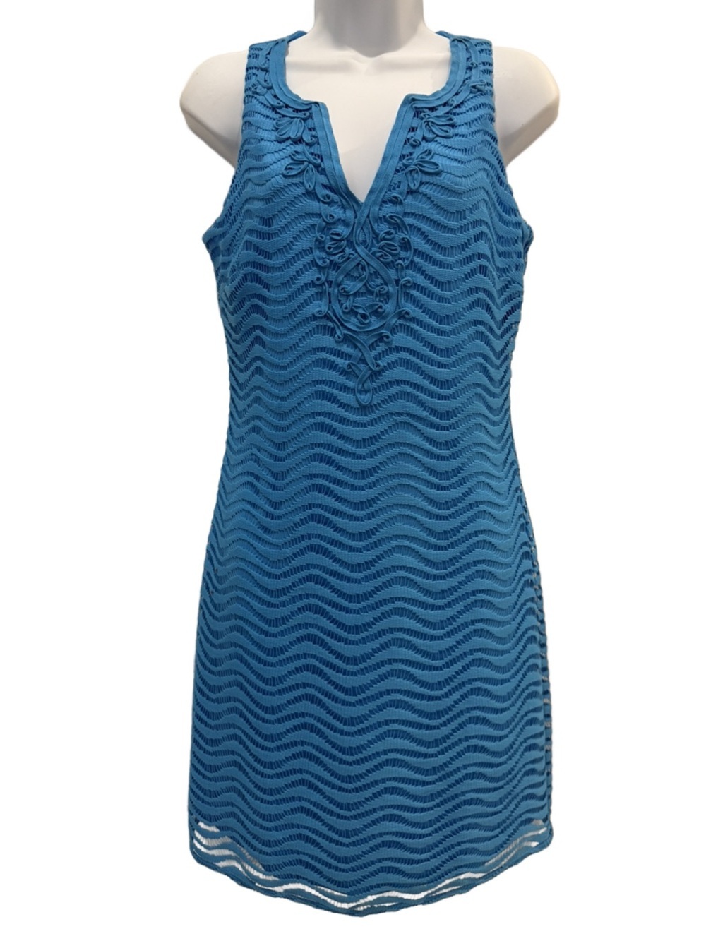Lilly Pulitzer crochet knit overlay sleeveless dress. Medium